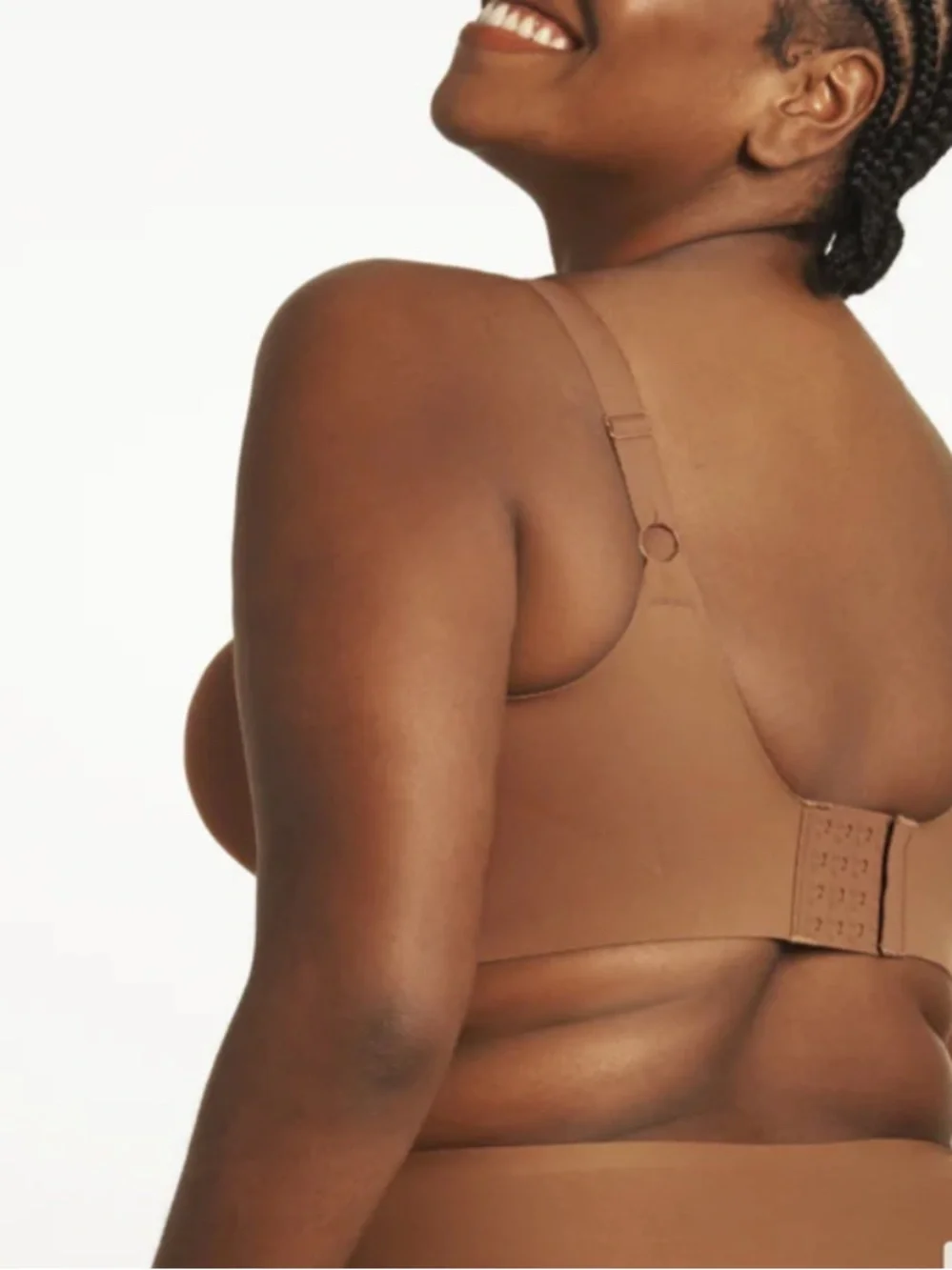 Evelyn & Bobbie Beyond Bra XL Brown Wirefree Comfy